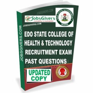Edo State College of Health Sciences & Technology Job Aptitude Computer Based Test CBT Past Questions and Answers